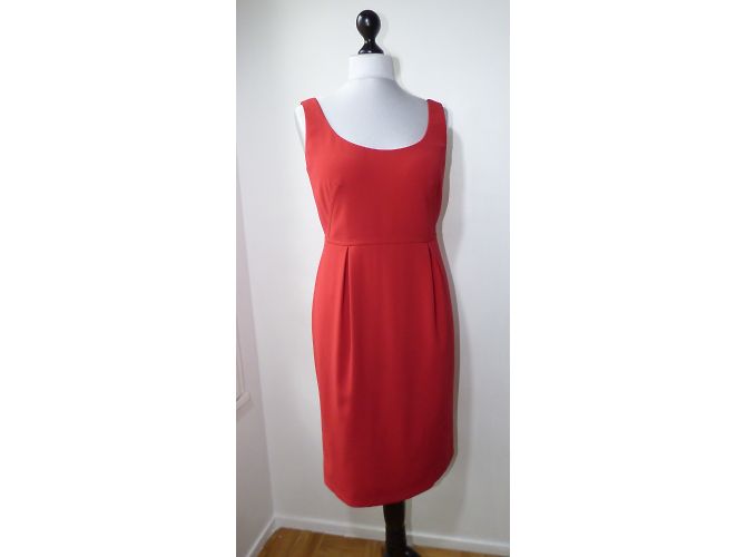 Rotes Triacetat Kleid von Paule Ka Größe 42 - Ansicht 6