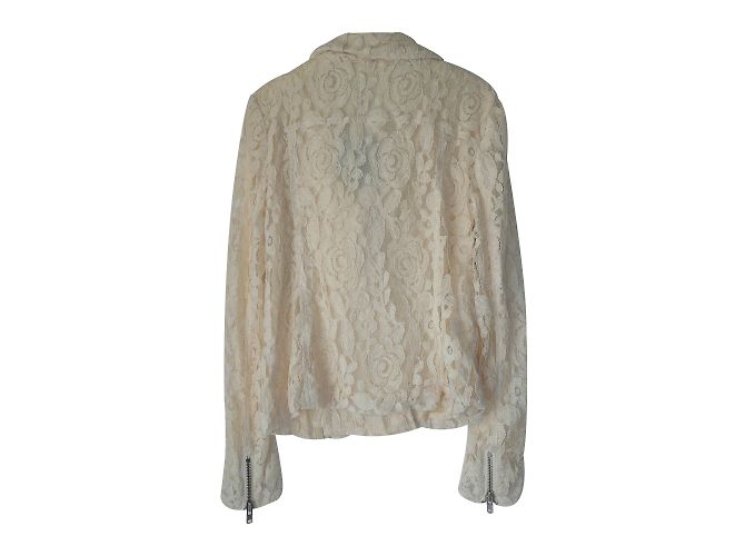American Retro Lace Jacket Eggshell Size 38 - view 2