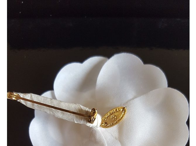 Chanel broche de camelia Blanco - vista 5