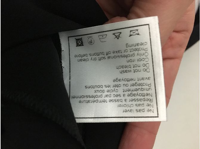 Chanel pantalones de seda Negro - vista 10