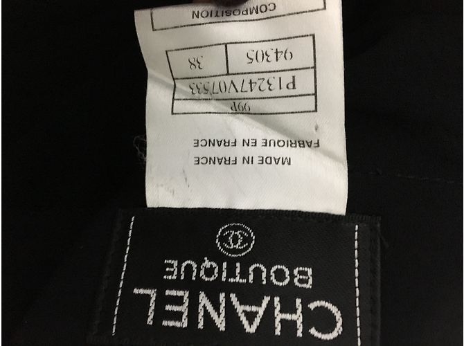 Chanel pantalones de seda Negro - vista 7