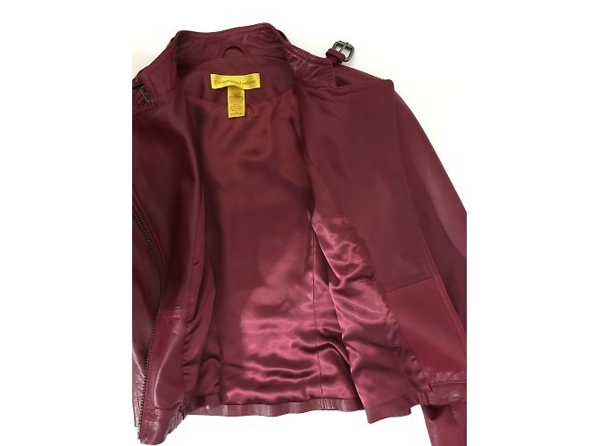 Catherine Malandrino Chaqueta de cuero Roja - vista 13