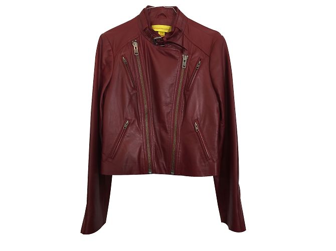Catherine Malandrino Chaqueta de cuero Roja - vista 5