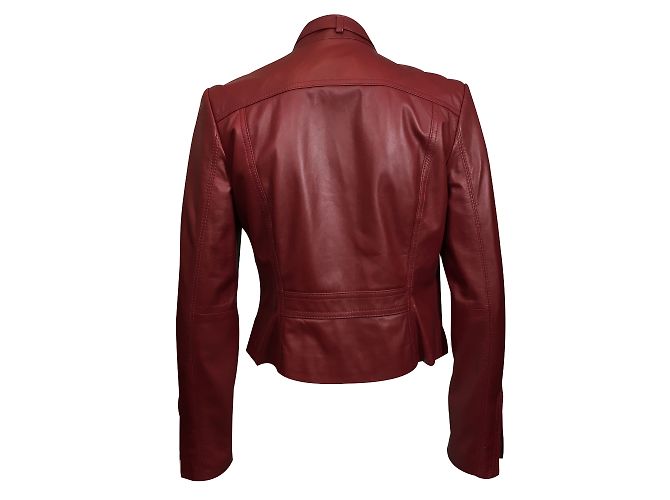 Catherine Malandrino Chaqueta de cuero Roja - vista 7