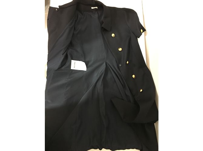 Miu Miu Vestido de abrigo militar - vista 6