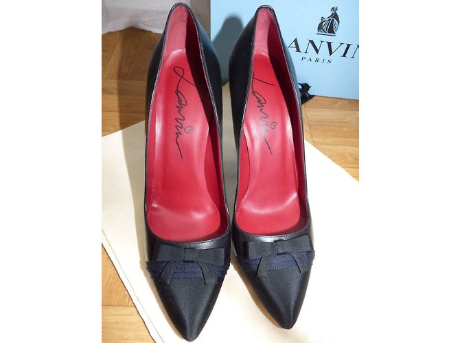 Lanvin Leder Pumps in Schwarz mit Schleife Größe 41 - Ansicht 13