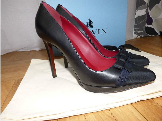 Lanvin Leder Pumps in Schwarz mit Schleife Größe 41 - Ansicht 14