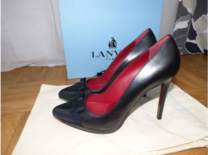 Lanvin Leder Pumps in Schwarz mit Schleife Größe 41 - Ansicht 18