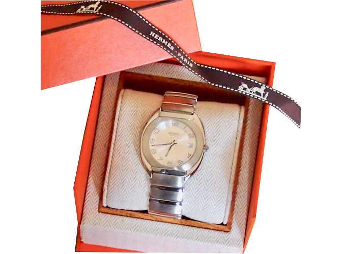 Hermès Quartz Uhr Silber - Ansicht 2