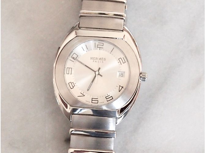 Hermès Quartz Uhr Silber - Ansicht 3