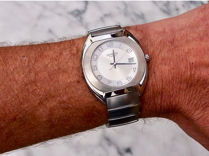 Hermès Quartz Uhr Silber - Ansicht 7