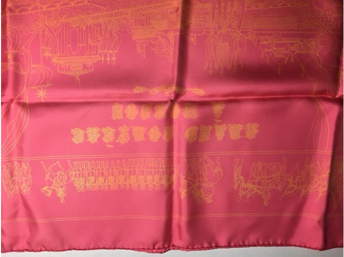 Hermès Silk scarf Pink - view 11