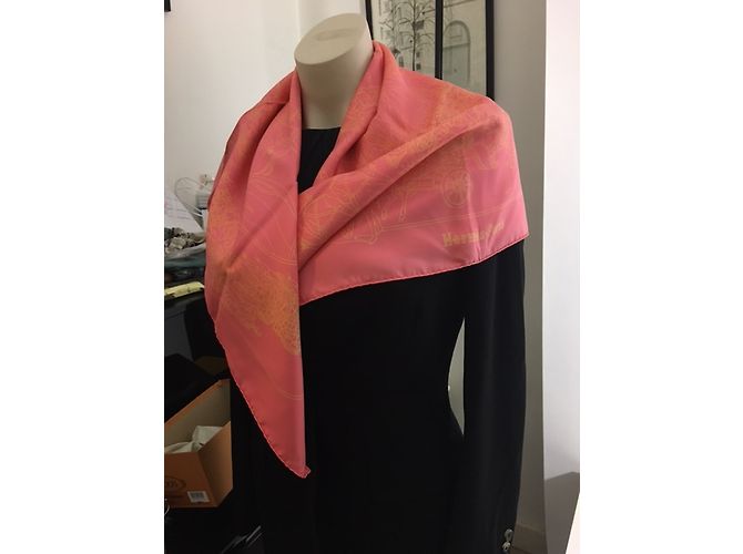 Hermès Silk scarf Pink - view 14
