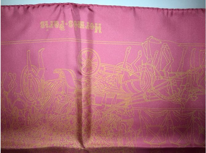 Hermès Silk scarf Pink - view 6