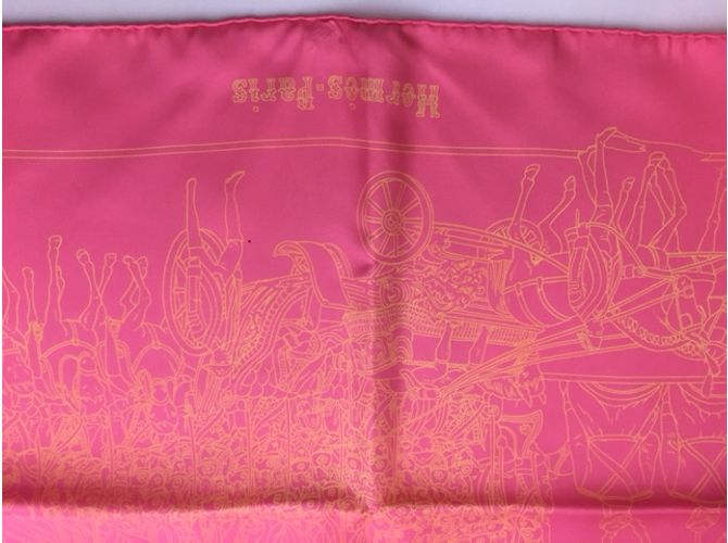 Hermès Silk scarf Pink - view 7