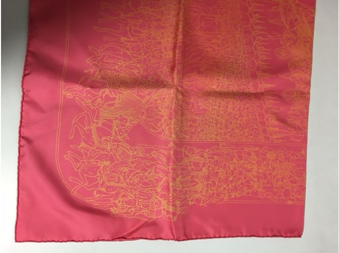Hermès Silk scarf Pink - view 8