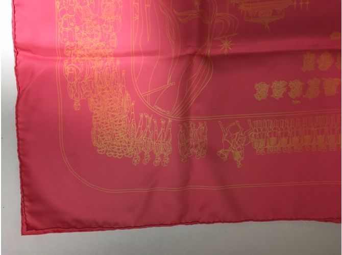 Hermès Silk scarf Pink - view 9