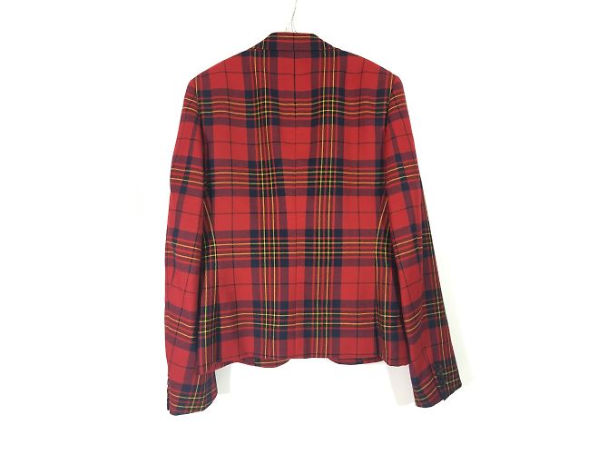 Comme Des Garcons Tartan Wool Blazer Men S Multiple colors - view 2