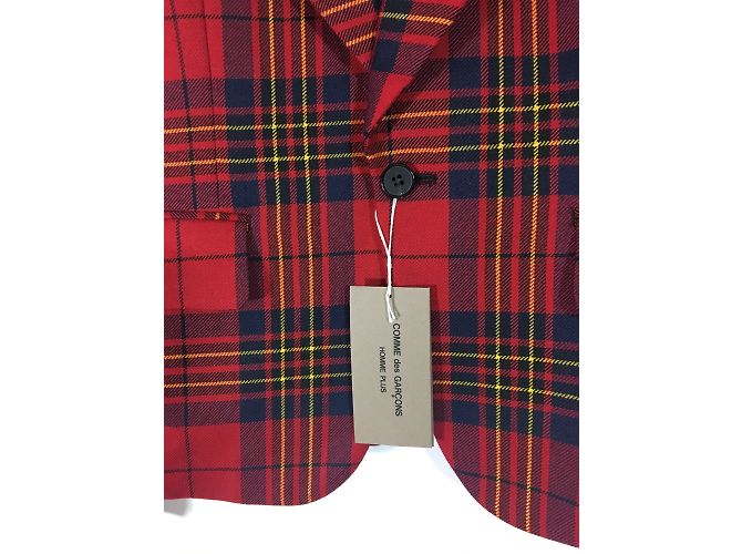 Comme Des Garcons Tartan Wool Blazer Men S Multiple colors - view 3