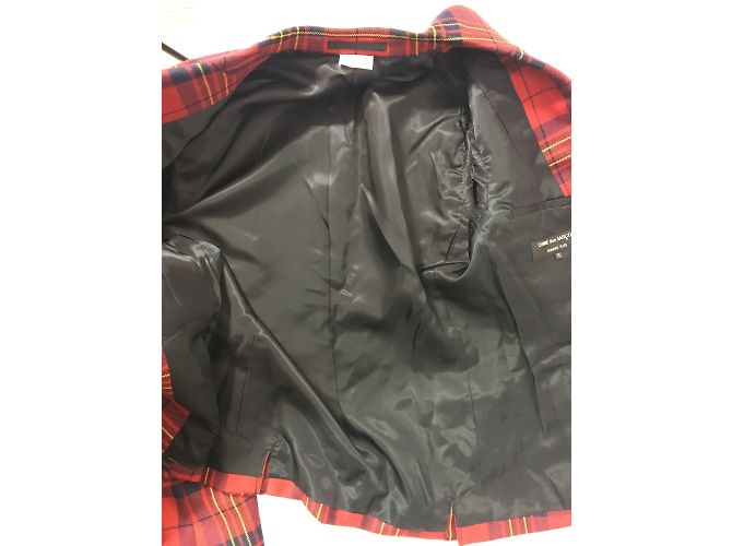 Comme Des Garcons Tartan Wool Blazer Men S Multiple colors - view 8