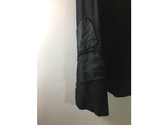 Giacca Greg Lauren Patchwork DB Tux Nera in Lino Nero - vista 12