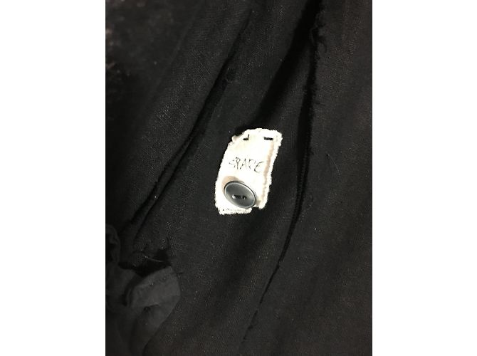 Giacca Greg Lauren Patchwork DB Tux Nera in Lino Nero - vista 9