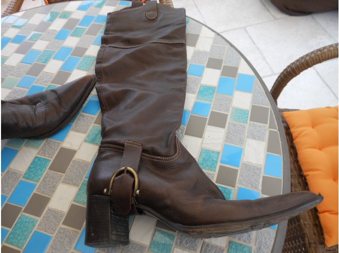 Vero Cuoio Botas Castaño - vista 4