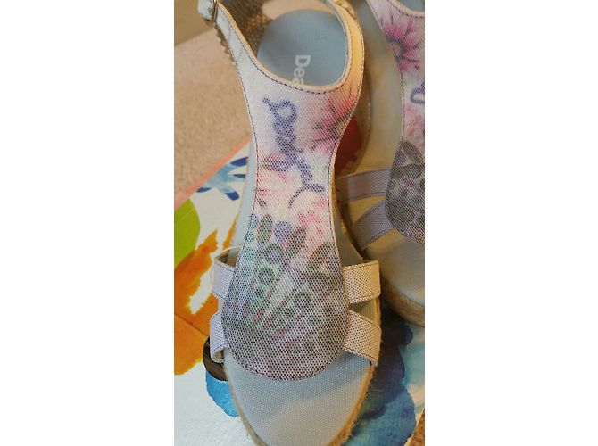 Zeppe espadrillas Desigual Multicolore - vista 5