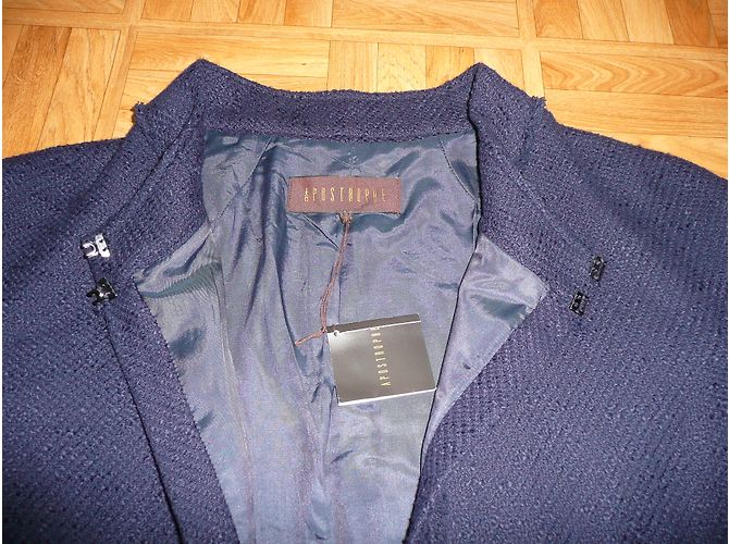 Chaqueta Apostrophe de algodón azul Talla 44 - vista 4