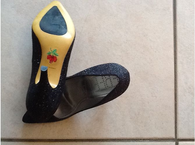 Décolleté Free Lance in pelle nera 7cm Nero - vista 3