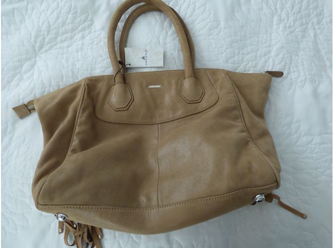 Borsa One step Meryl Crystal in Pelle Intrecciata Beige - vista 12