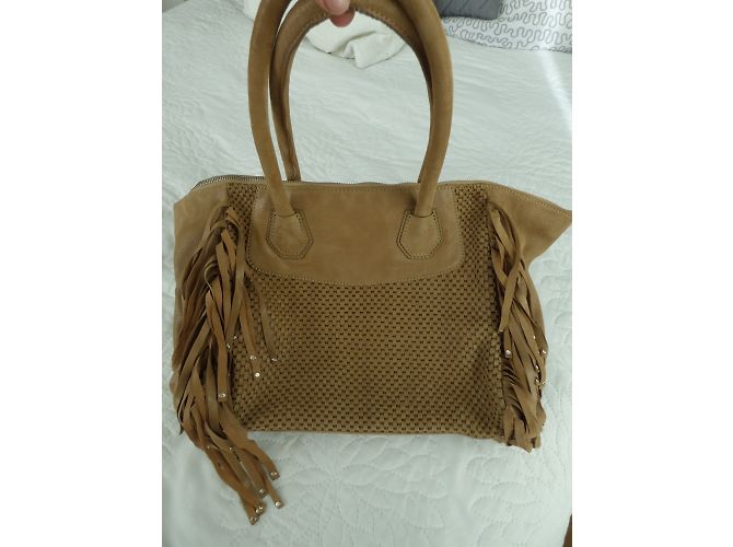 Borsa One step Meryl Crystal in Pelle Intrecciata Beige - vista 13