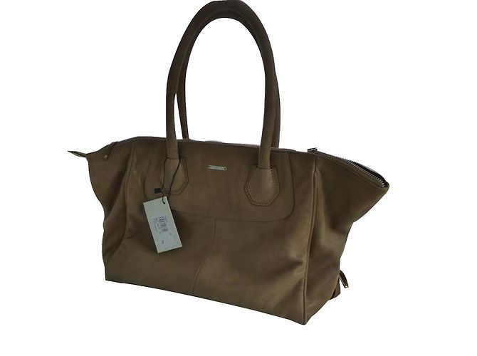 Borsa One step Meryl Crystal in Pelle Intrecciata Beige - vista 2