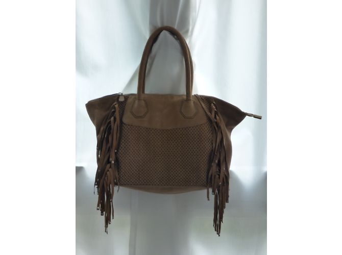 Borsa One step Meryl Crystal in Pelle Intrecciata Beige - vista 3