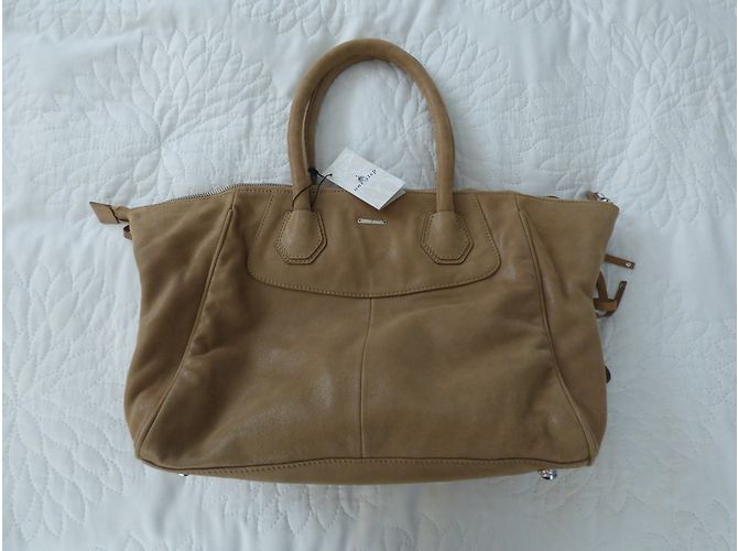 Borsa One step Meryl Crystal in Pelle Intrecciata Beige - vista 8