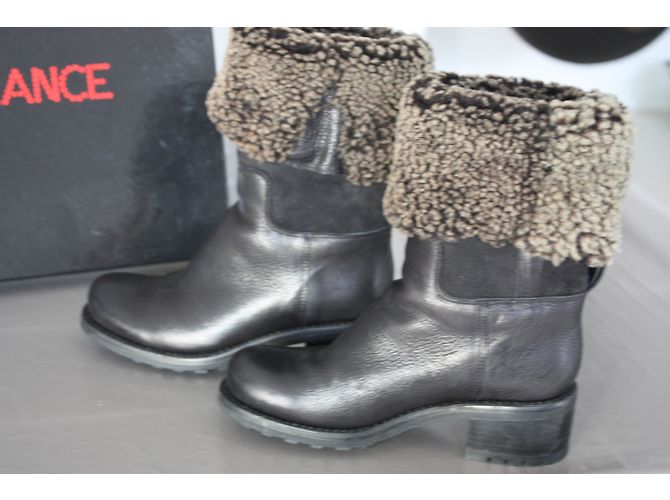 Free Lance Geromino black leather boots size 36 - view 4