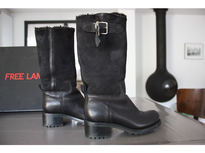 Free Lance Geromino black leather boots size 36 - view 5