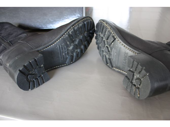 Free Lance Geromino black leather boots size 36 - view 6