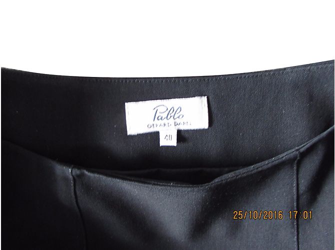 Schwarzer Rock von Pablo De Gerard Darel aus Polyester Knie lang - Ansicht 2
