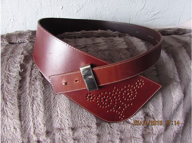 Zapa Gürtel aus Leder Braun - Ansicht 3