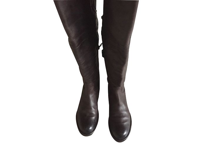Alberto Fermani kniehohe Stiefel Braun - Ansicht 2
