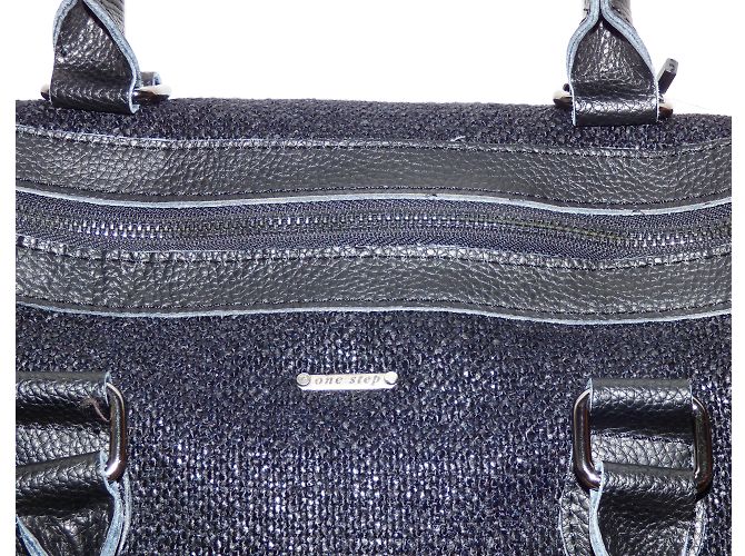 One step Bowlingtasche Schwarz Stoff und Leder - Ansicht 6