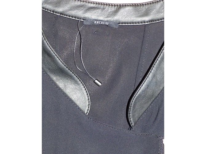 Ikks Schwarzes Viskose Kleid Größe 42 - Ansicht 9