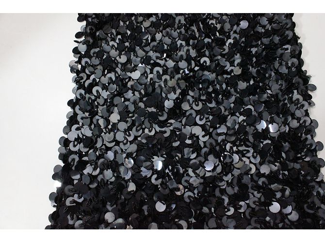 Dolce & Gabbana Strickkleid Schwarz mit Perlen und Pailletten - Ansicht 5