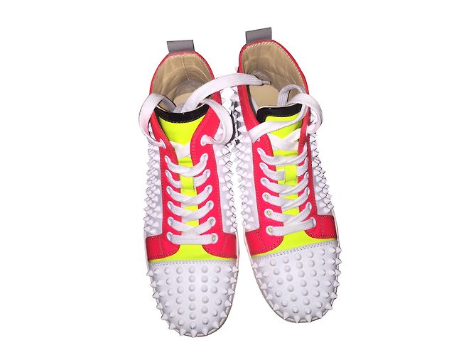 Christian Louboutin Sneakers Louis vitello / Spikes - vista 2