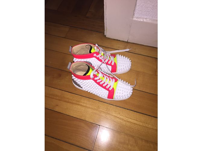 Christian Louboutin Sneakers Louis vitello / Spikes - vista 5