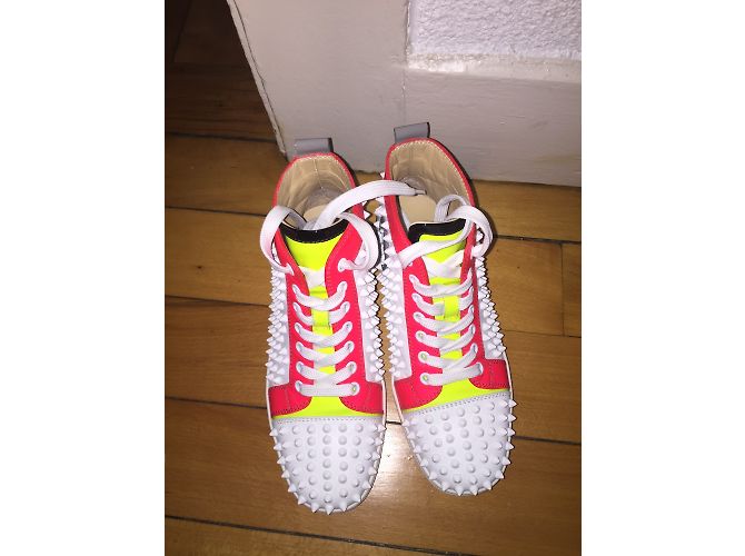 Christian Louboutin Sneakers Louis vitello / Spikes - vista 8