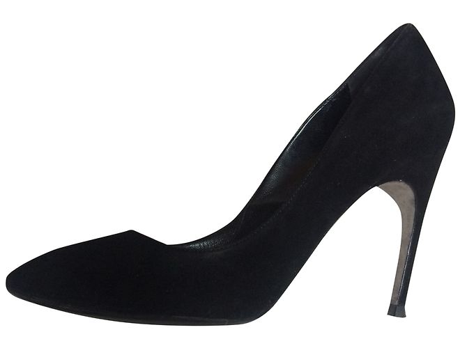 Sergio Rossi Tacones de ante negro - vista 2