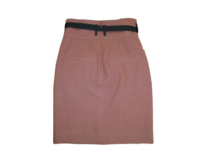 Sonia Rykiel Leinenrock Braun Camel - Ansicht 2