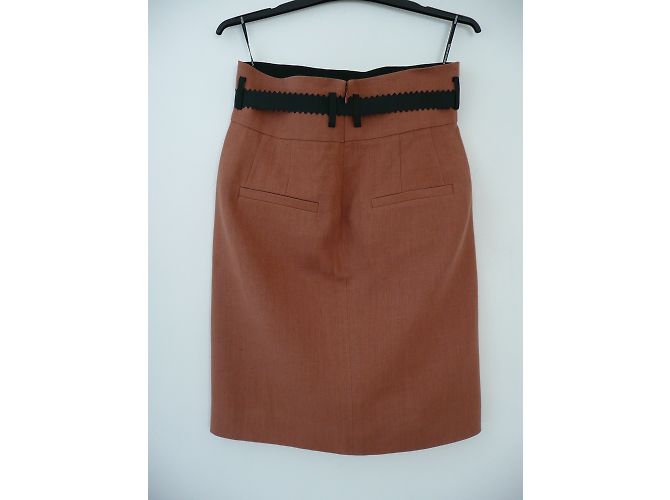 Sonia Rykiel Leinenrock Braun Camel - Ansicht 4